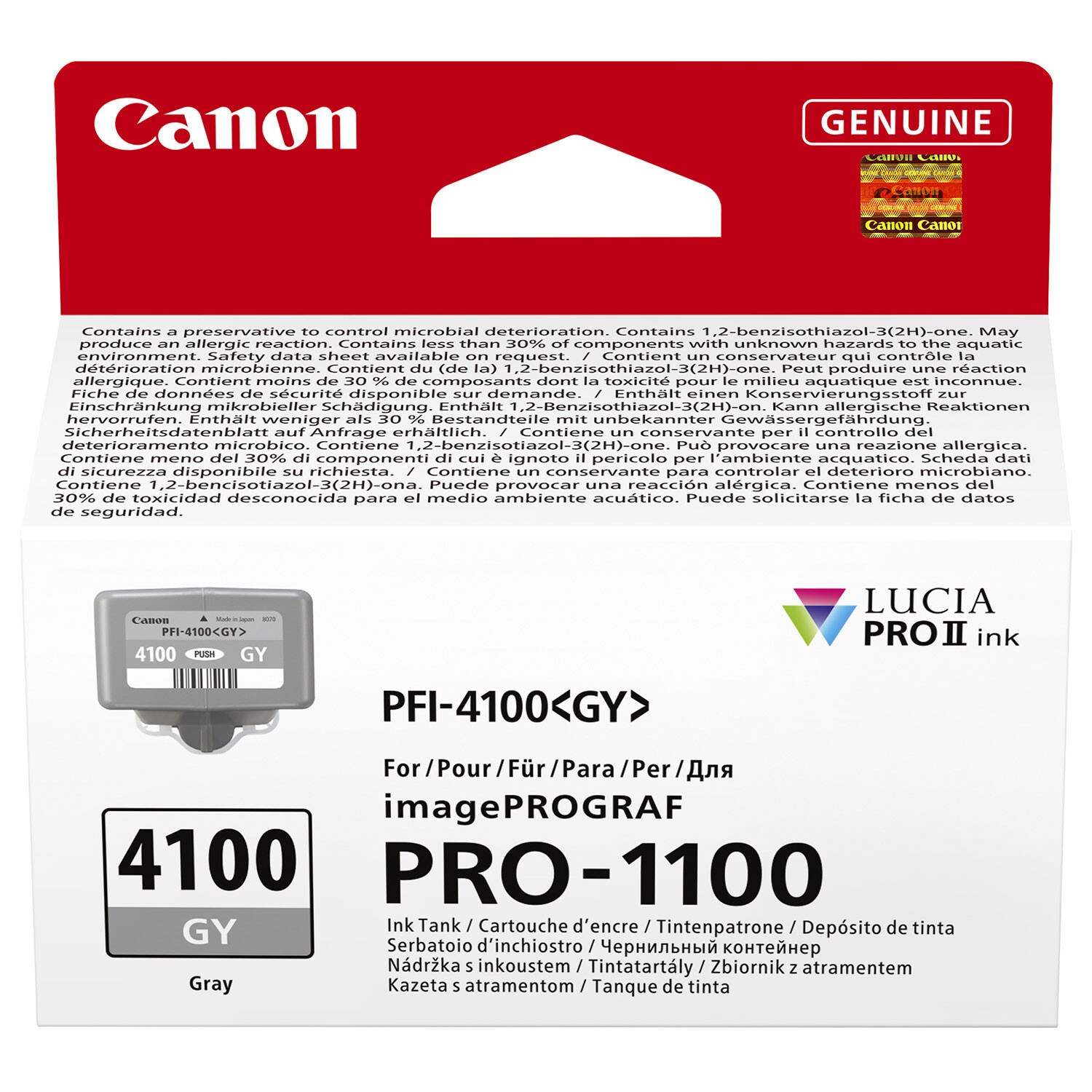 Image of Canon PFI-4100 6783C001 sivá (grey) originálna cartridge SK ID 527827