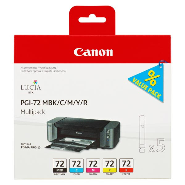 Image of Canon PGI-72 6402B009 MBK/C/M/Y/R sada originální cartridge CZ ID 13700
