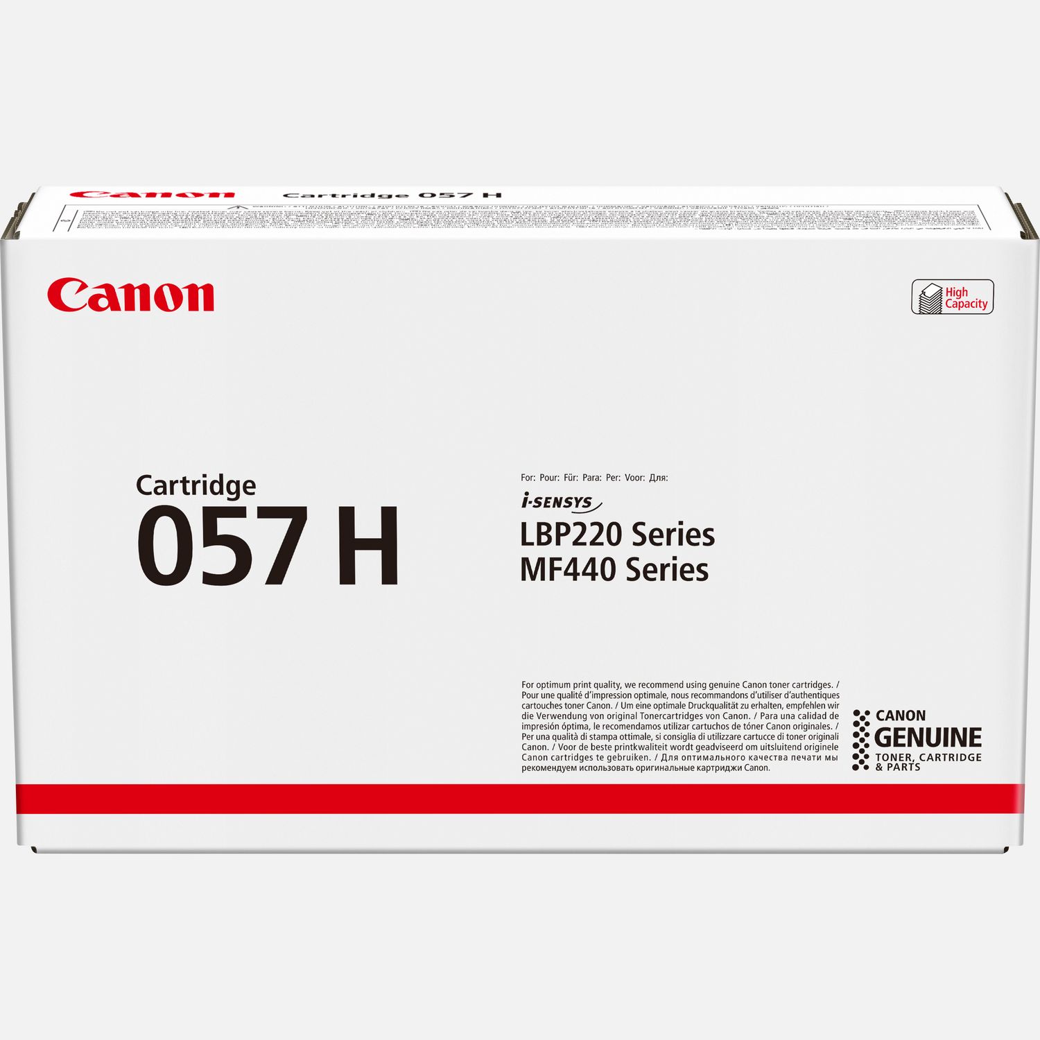 Image of Canon eredeti toner 057H black 10000 oldal 3010C002 high capacity Canon LBP228 LBP226 LBP223 MF449 MF446 MF445 MF443 HU ID 65546