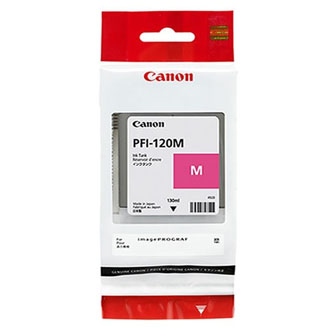 Image of Canon tusz oryginalna PFI120M magenta 130ml 2887C001 Canon TM-200 205 300 305 PL ID 17867