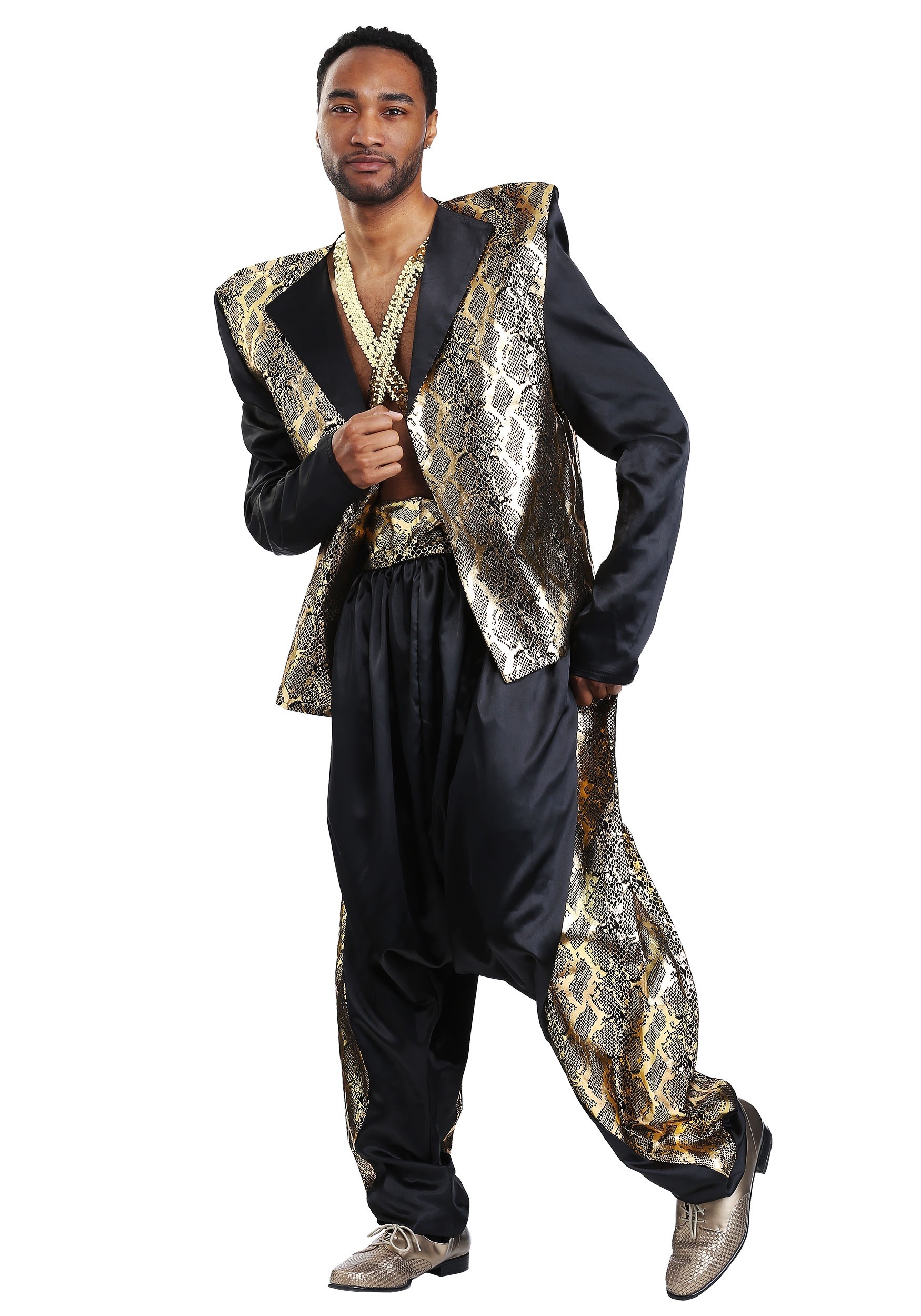 Image of Can't Touch This Plus Size Men's Pop Star Costume | Celebrity Costumes ID FUN6257PL-2X