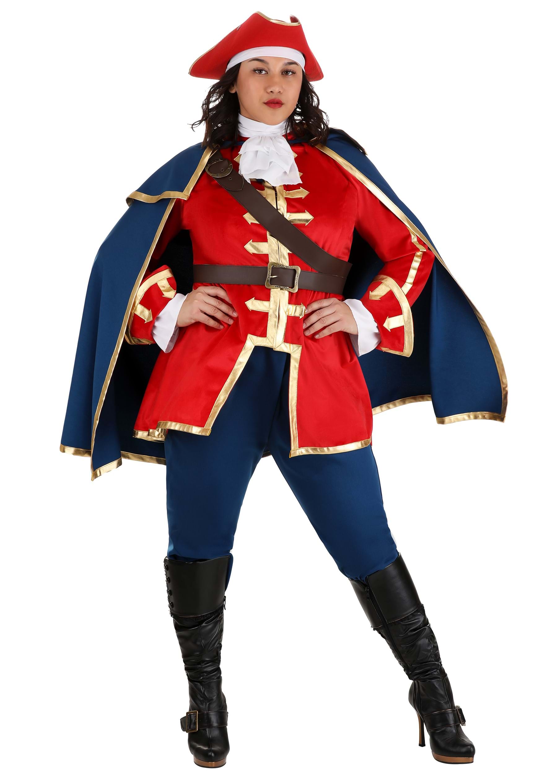 Image of Captain Pirate Women's Plus Size Costume ID FUN4512PL-1X