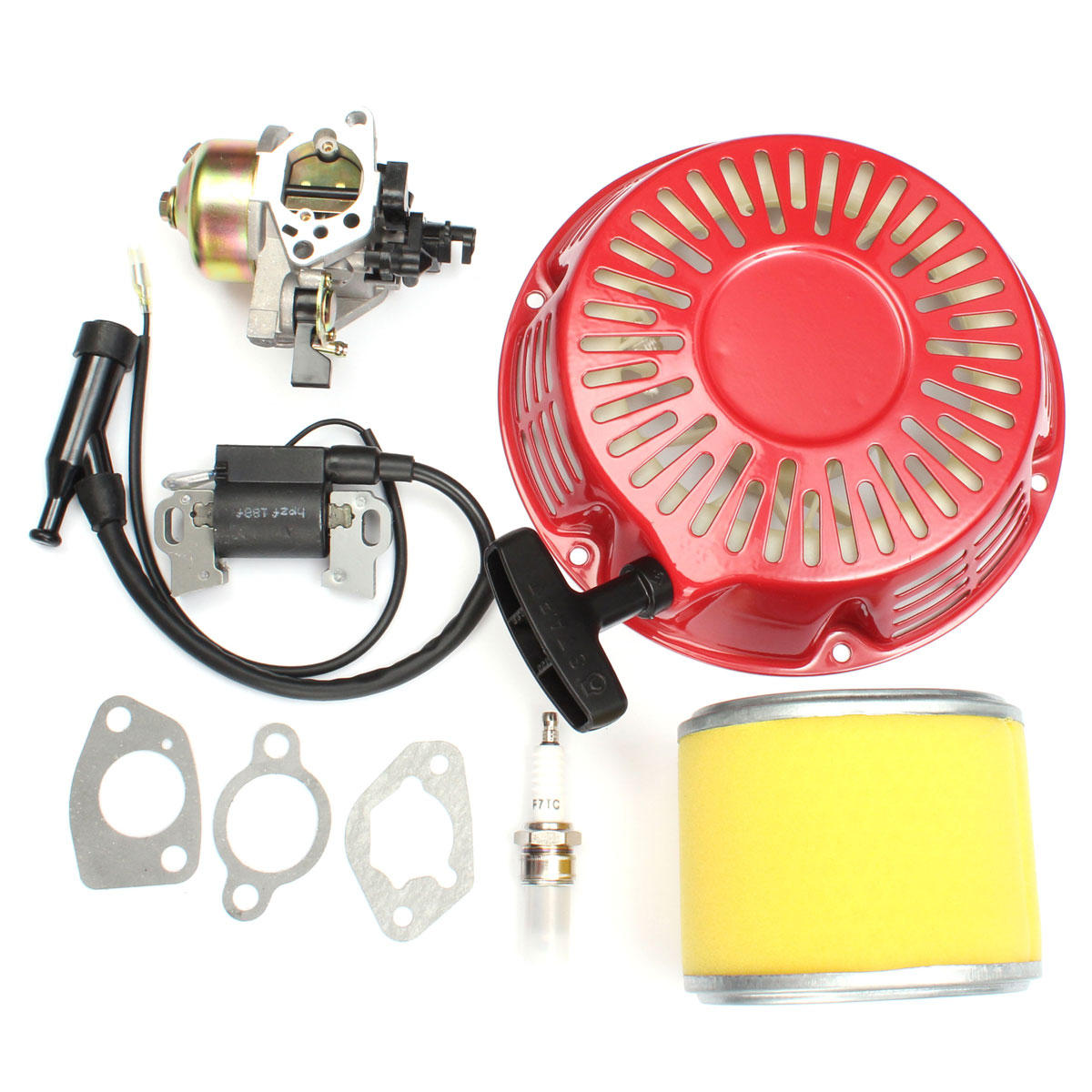 Image of Carburetor Recoil Filter Ignition Coil Plug Kit For Honda GX340 11HP GX390 13HP