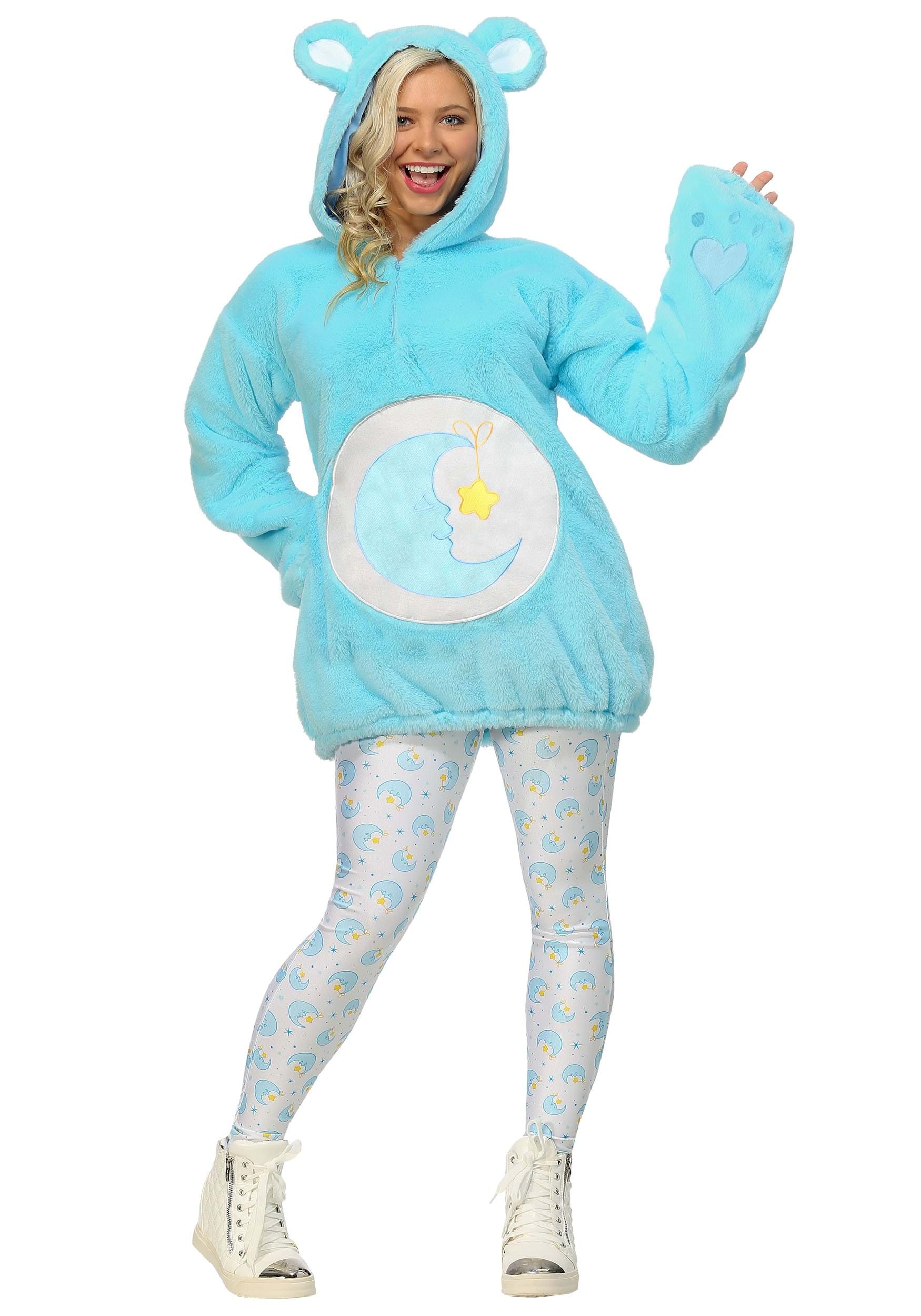 Image of Care Bears Deluxe Bedtime Bear Hoodie Costume for Women ID FUN6489AD-XS