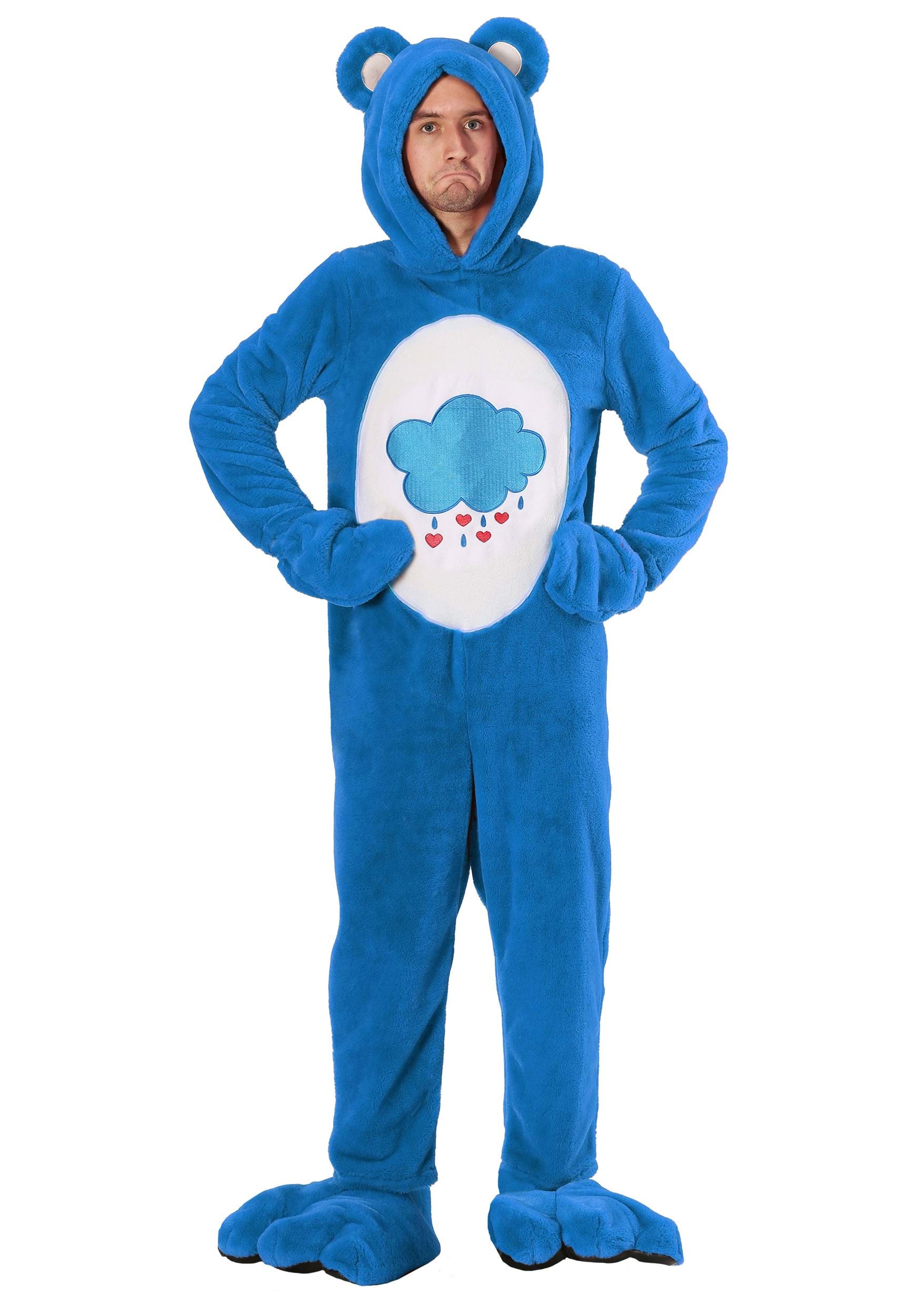 Image of Care Bears Deluxe Grumpy Bear Adult Costume | Care Bears Costumes ID FUN6493AD-XL