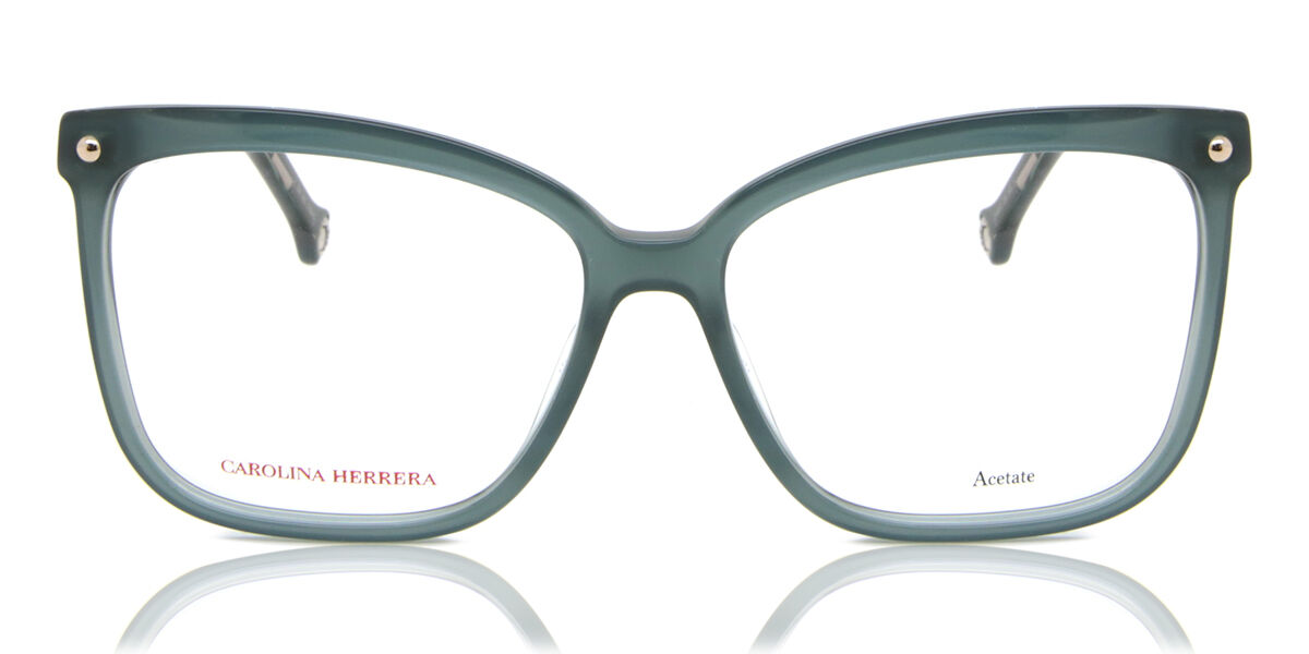 Image of Carolina Herrera CH 0012 ZI9 56 Zielone Damskie Okulary Korekcyjne PL