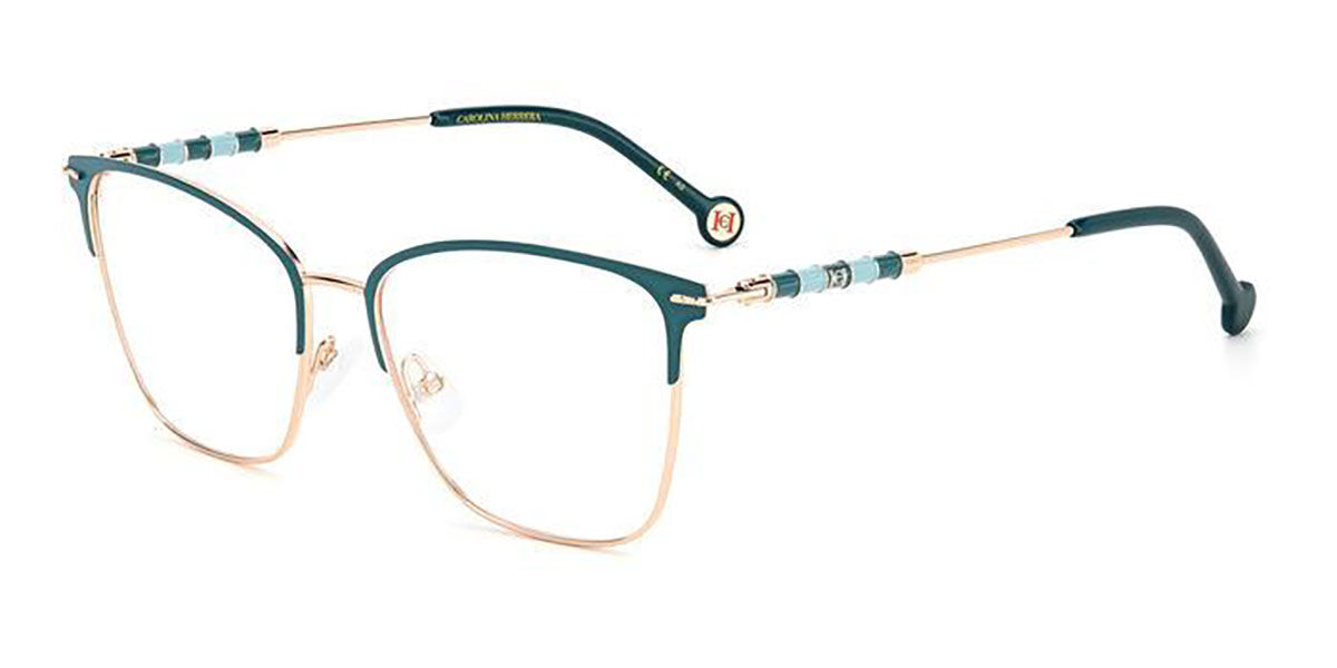 Image of Carolina Herrera CH 0040 PEF 54 Zielone Damskie Okulary Korekcyjne PL