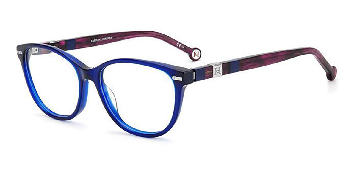 Image of Carolina Herrera CH 0048 WOI Gafas Recetadas para Mujer Azules ESP