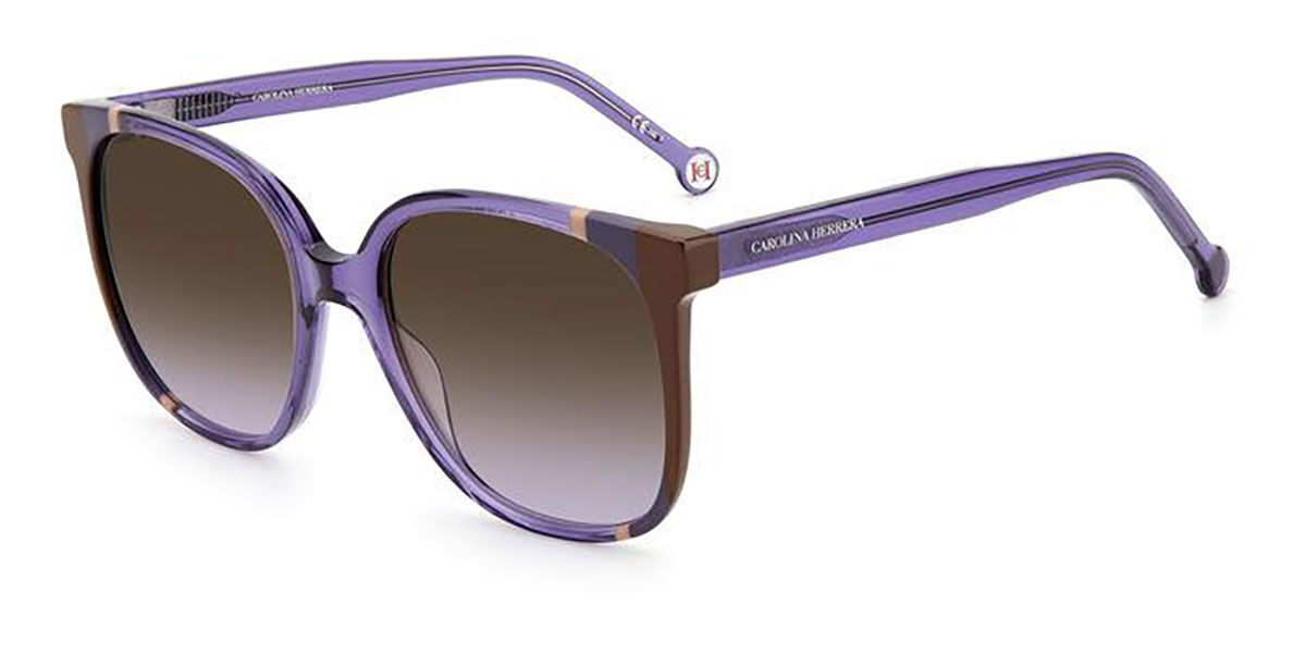 Image of Carolina Herrera CH 0062/S E53/QR 57 Purple Damskie Okulary Przeciwsłoneczne PL