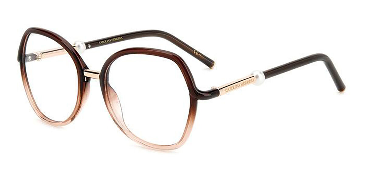 Image of Carolina Herrera HER 0080 08M 53 Brązowe Damskie Okulary Korekcyjne PL