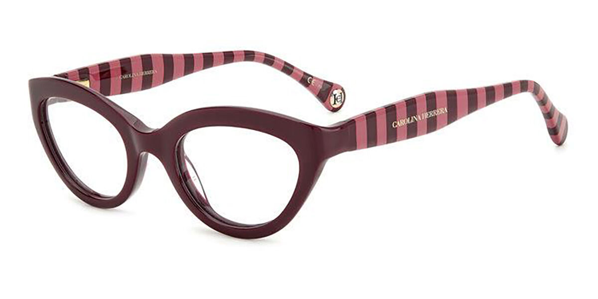 Image of Carolina Herrera HER 0090 0T5 50 Burgundy Damskie Okulary Korekcyjne PL