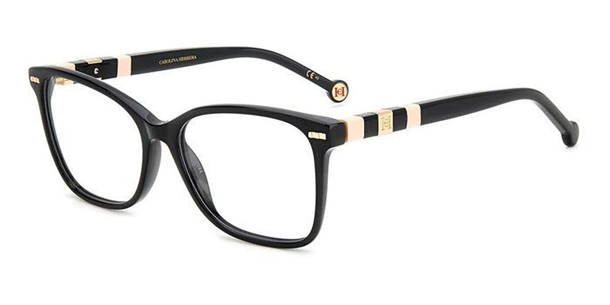 Image of Carolina Herrera HER 0108 KDX 54 Czarne Damskie Okulary Korekcyjne PL