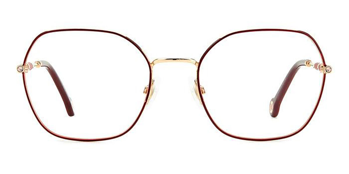 Image of Carolina Herrera HER 0173 NOA 54 Złote Damskie Okulary Korekcyjne PL