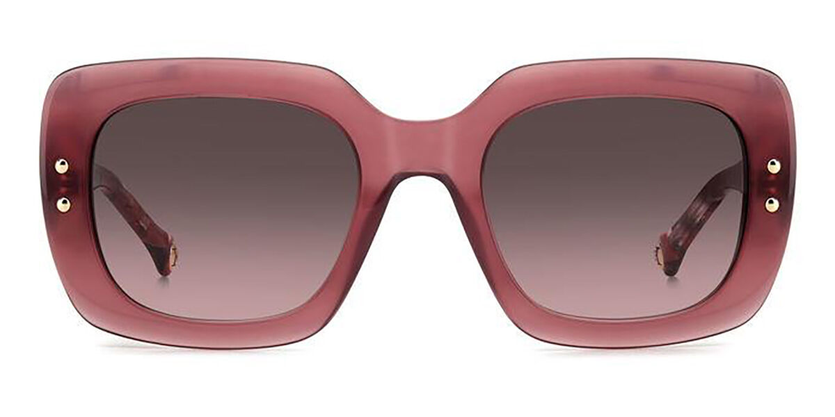 Image of Carolina Herrera HER 0186/S 82U/M2 52 Burgundy Damskie Okulary Przeciwsłoneczne PL