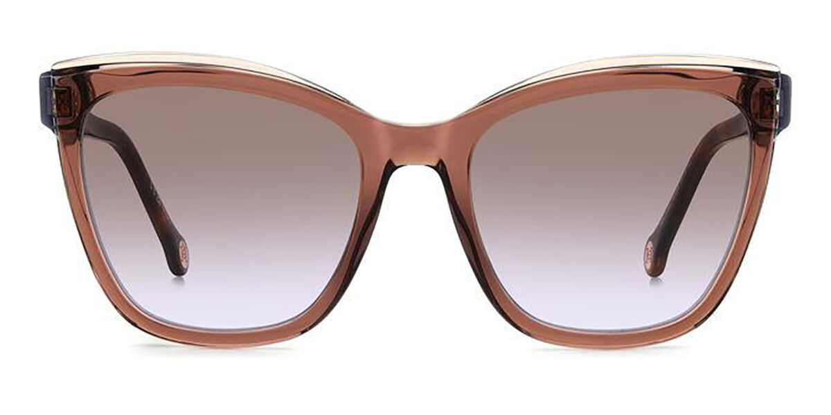 Image of Carolina Herrera HER 0188/S NUX/QR 55 Brązowe Damskie Okulary Przeciwsłoneczne PL