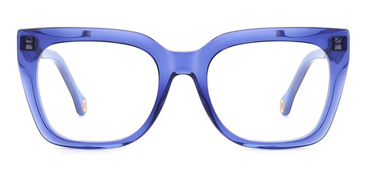 Image of Carolina Herrera HER 0227 ZX9 53 Lunettes De Vue Femme Bleues (Seulement Monture) FR