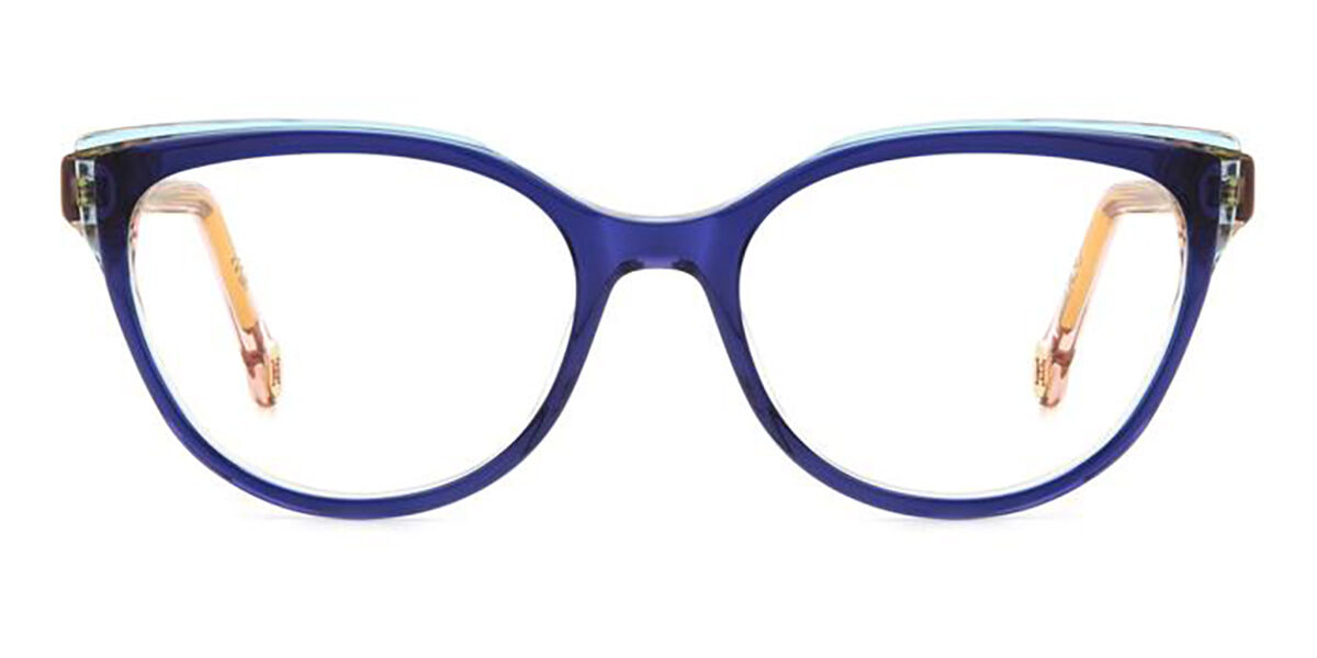 Image of Carolina Herrera HER 0253 BR0 52 Niebieskie Damskie Okulary Korekcyjne PL