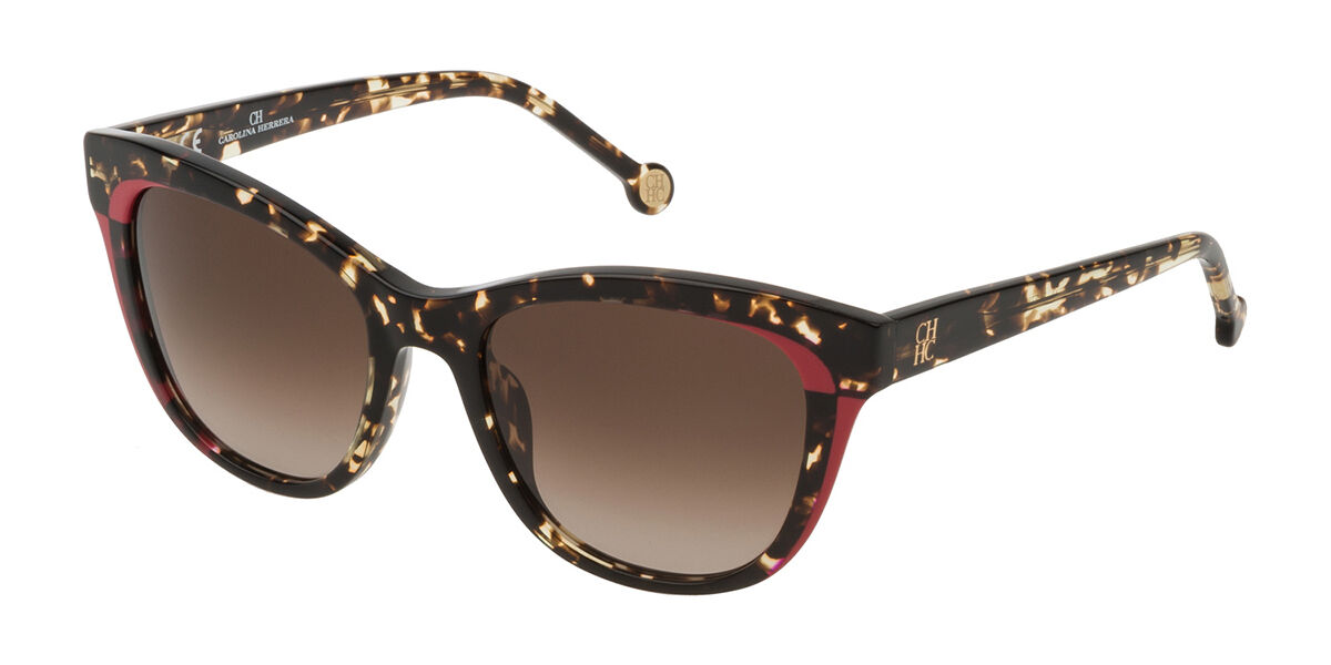 Image of Carolina Herrera SHE787 0780 52 Lunettes De Soleil Femme Tortoiseshell FR