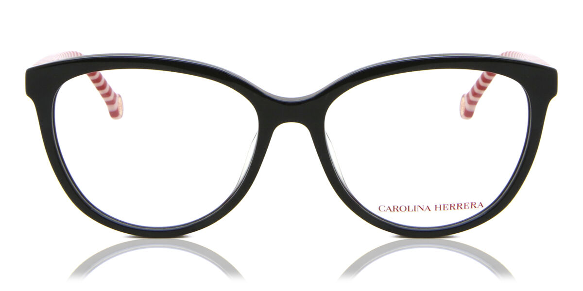 Image of Carolina Herrera VHE876 0700 53 Czarne Meskie Okulary Korekcyjne PL