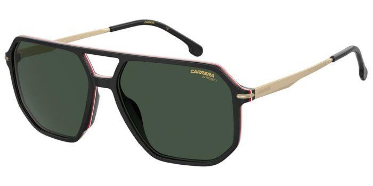 Image of Carrera 324/S 807/QT 59 Lunettes De Soleil Homme Noires FR