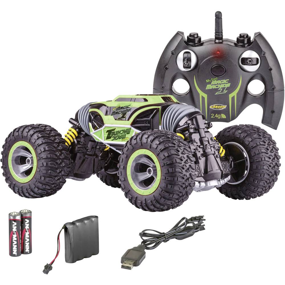 Image of Carson Modellsport 500404202 My First Magic Machine 1:10 RC model car for beginners Electric Monster truck 4WD Incl
