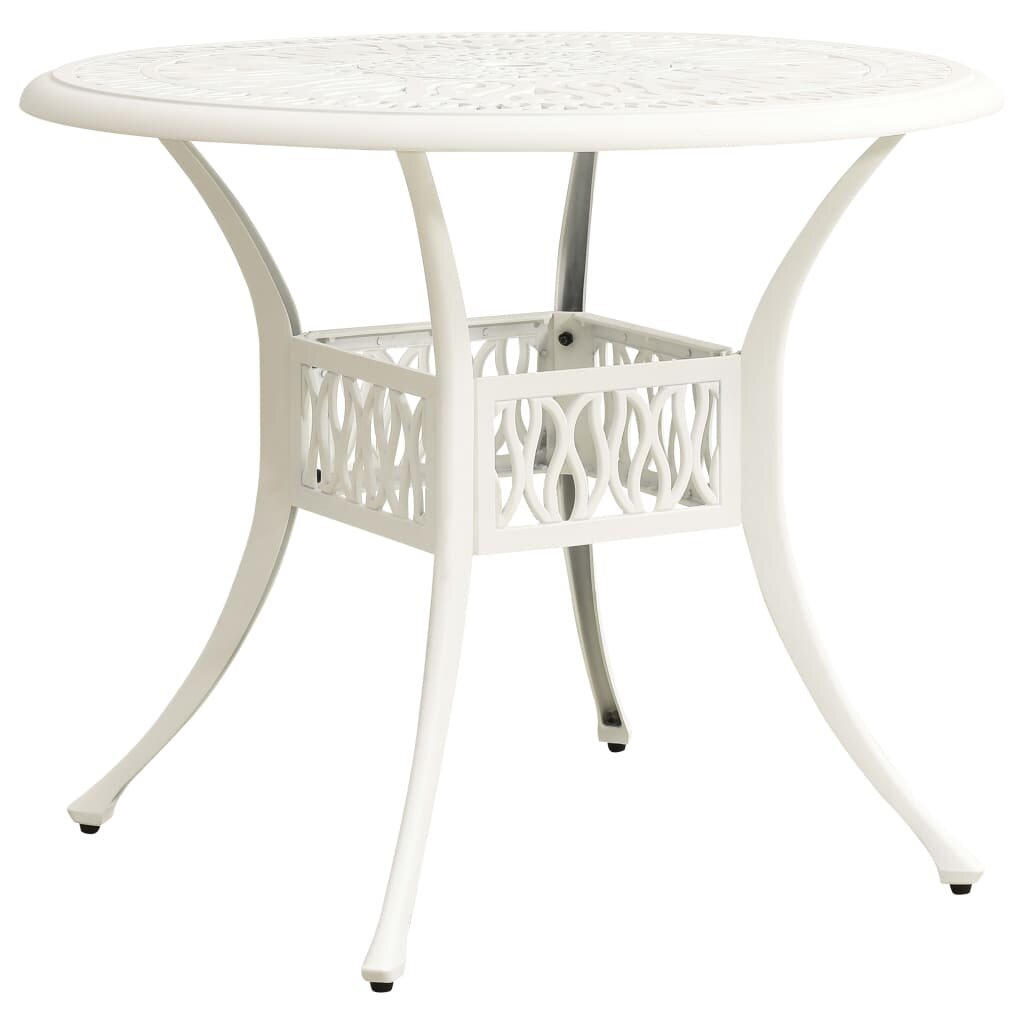 Image of Cast Aluminum Garden Table White 354''x354''x291''