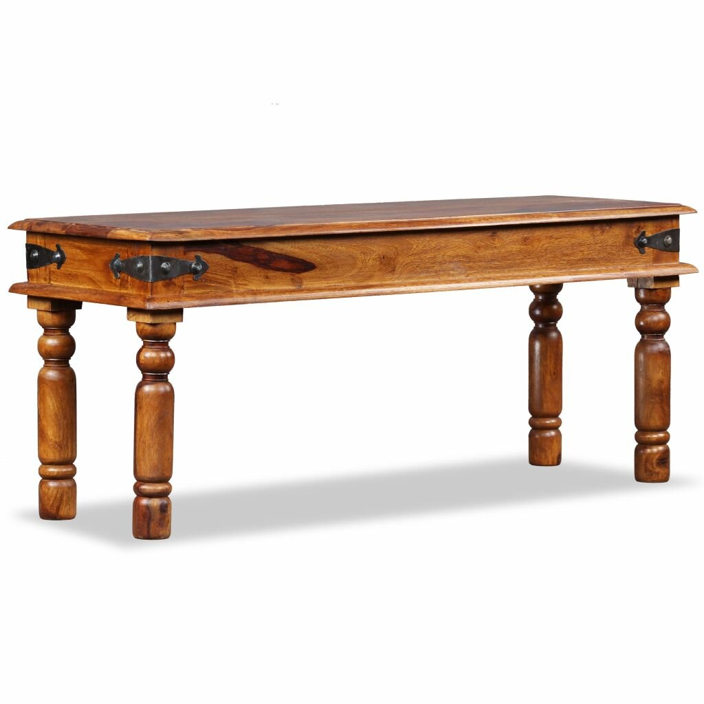Image of Castle Bench Solid Sheesham Wood 433"x138"x177"