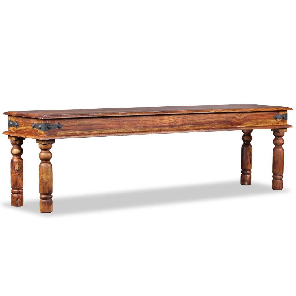 Image of Castle Bench Solid Sheesham Wood 63"x138"x177"