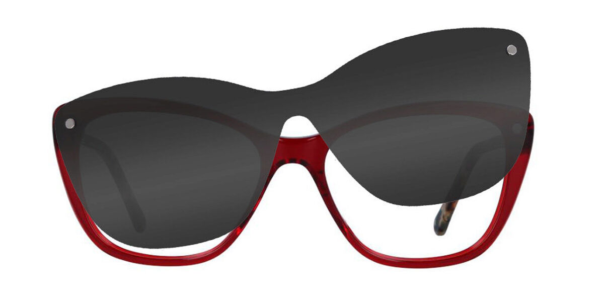 Image of Cat Eye Clip-On TR90 Rojas Gafas Recetadas para Mujer - Gafas Anti-Azules - SmartBuy Collection ESP