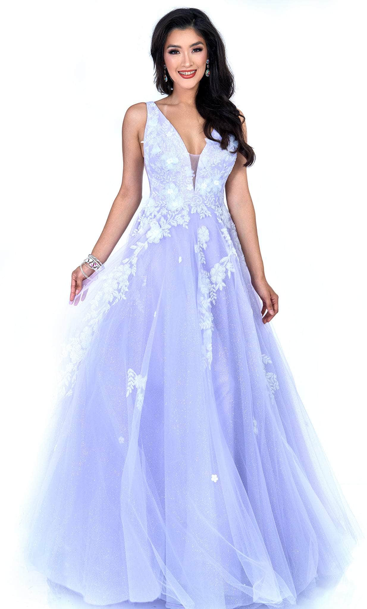 Image of Cecilia Couture 1510 - Embroidered Sleeveless Prom Gown