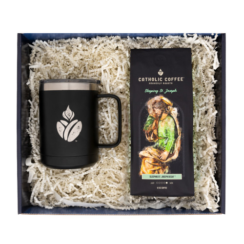 Image of Cf Travel Mug & Sleeping St Joseph Roast Gift Set