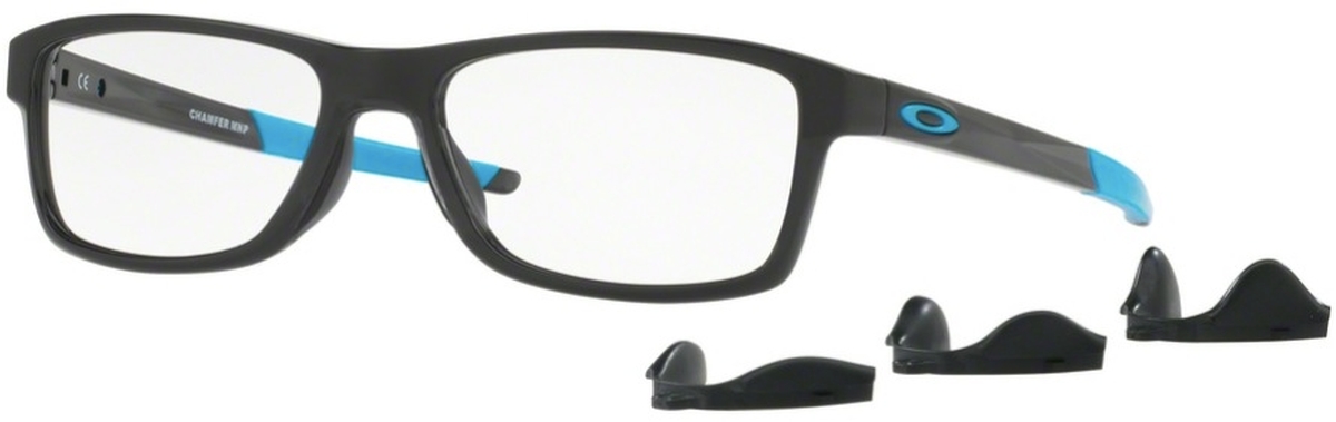 Image of Chamfer MNP OX 8089 Eyeglasses 02 Polished Black Ink