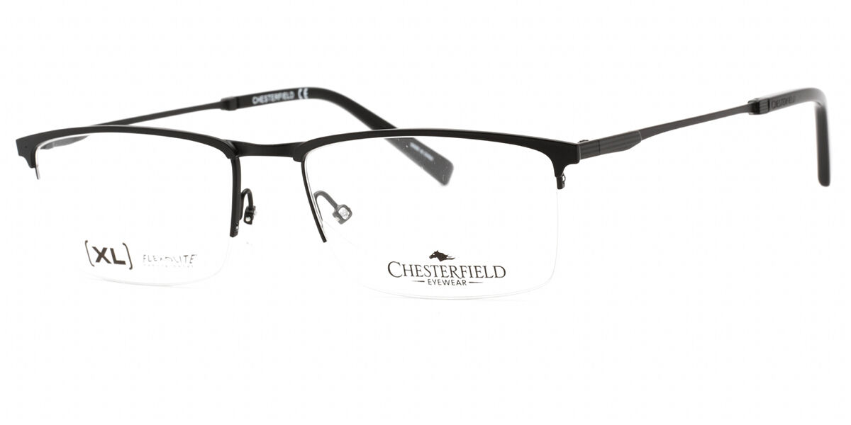 Image of Chesterfield CH 101XL 0003 Óculos de Grau Pretos Masculino BRLPT