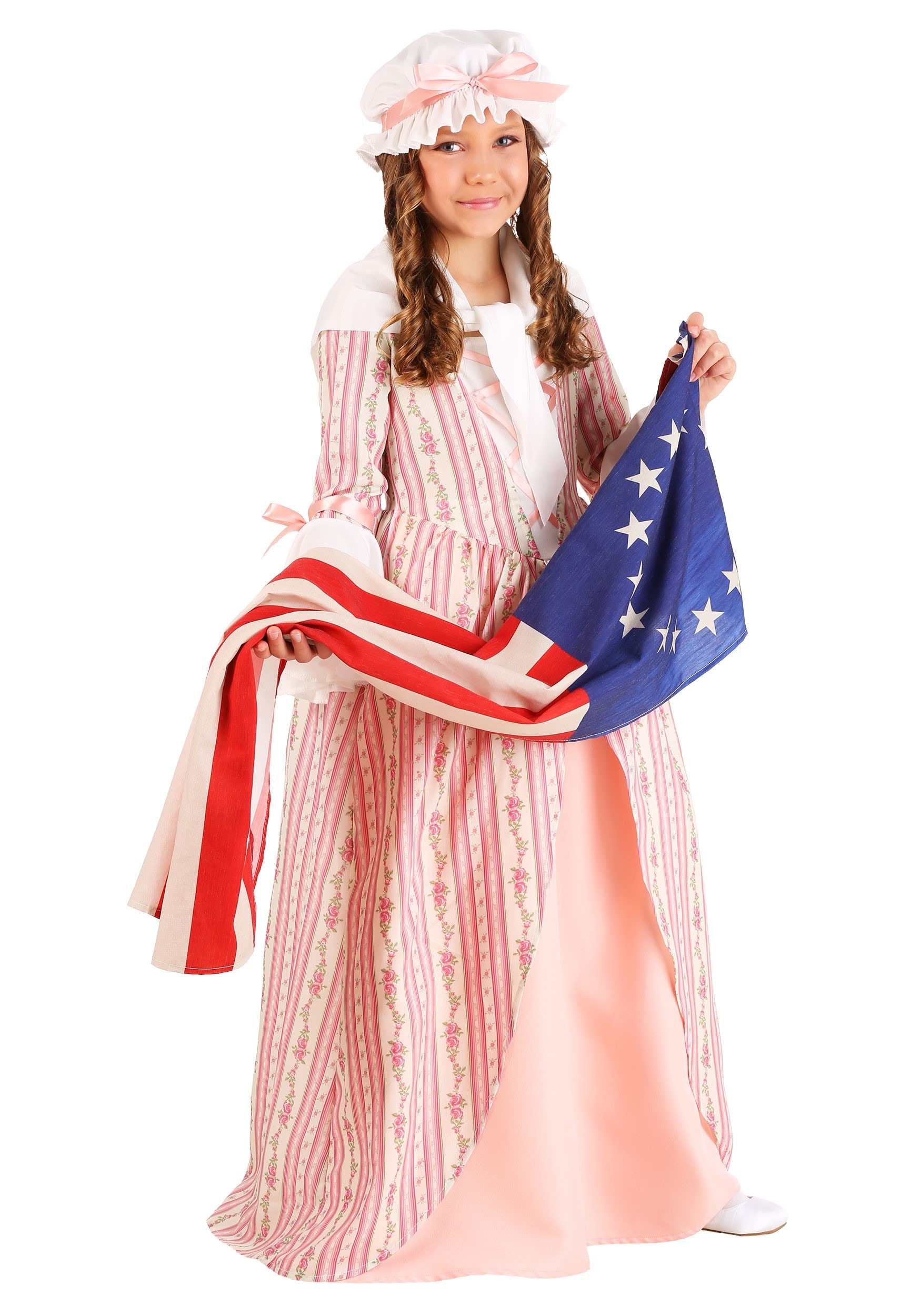 Image of Child Betsy Ross Costume | Kid's Historical Costumes ID FUN7145CH-L