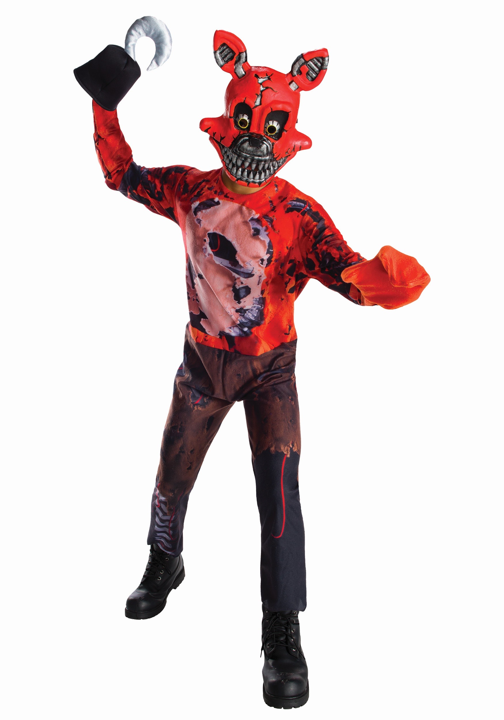 Image of Child Five Nights at Freddy's Nightmare Foxy Costume | Video Game Costumes ID RU630620-L