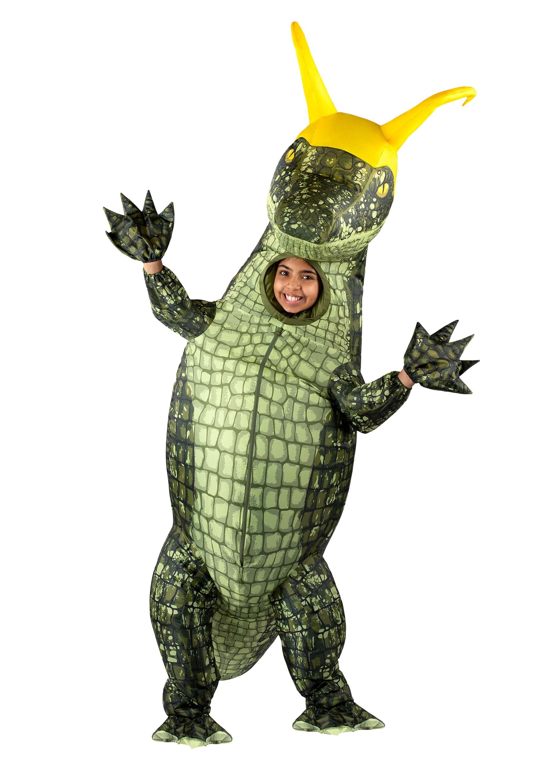 Image of Child Inflatable Alligator Loki Costume | Marvel Costumes ID JWC3013-ST
