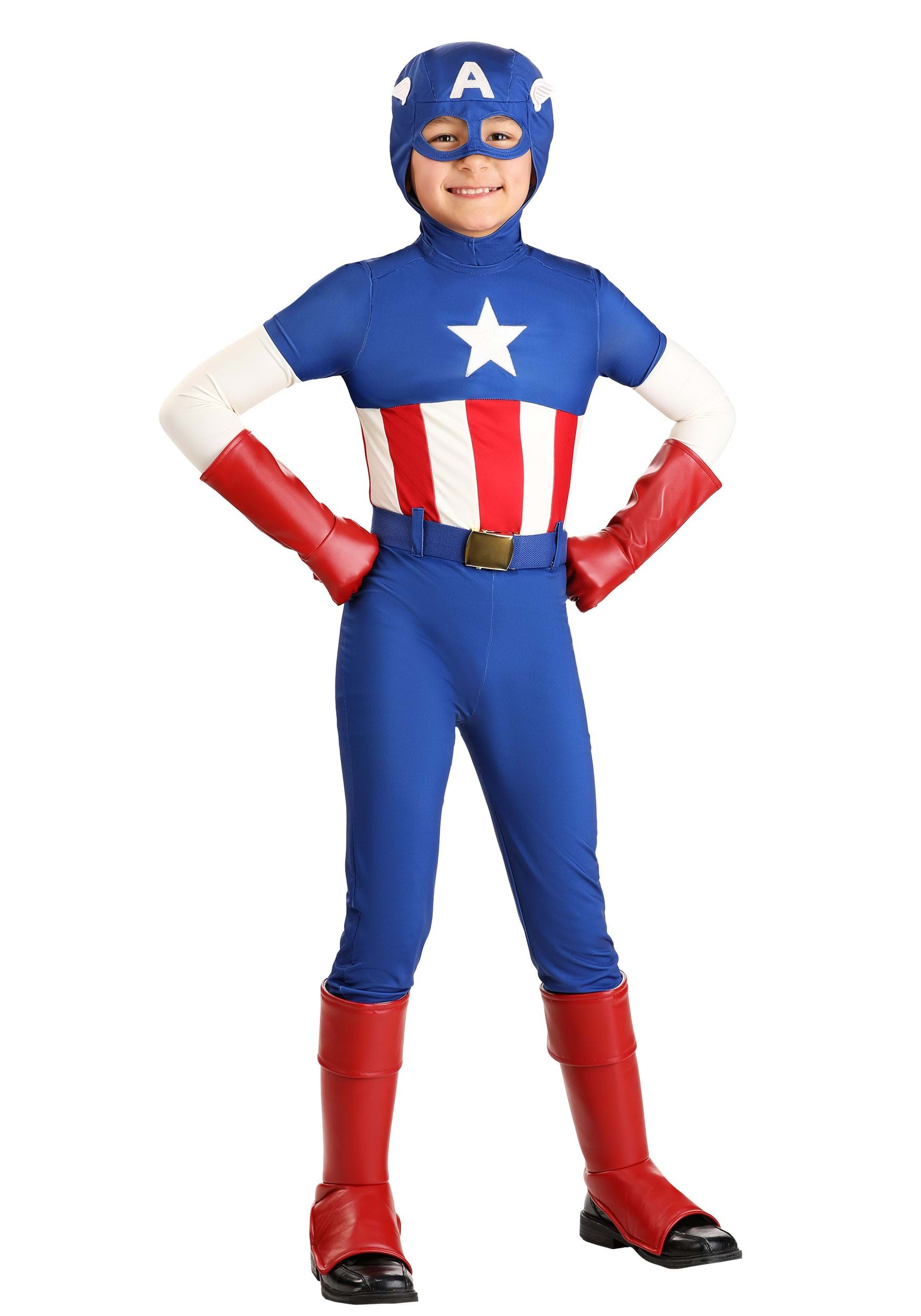 Image of Child Premium Marvel Captain America Costume | Marvel Costumes ID JWC5009-S