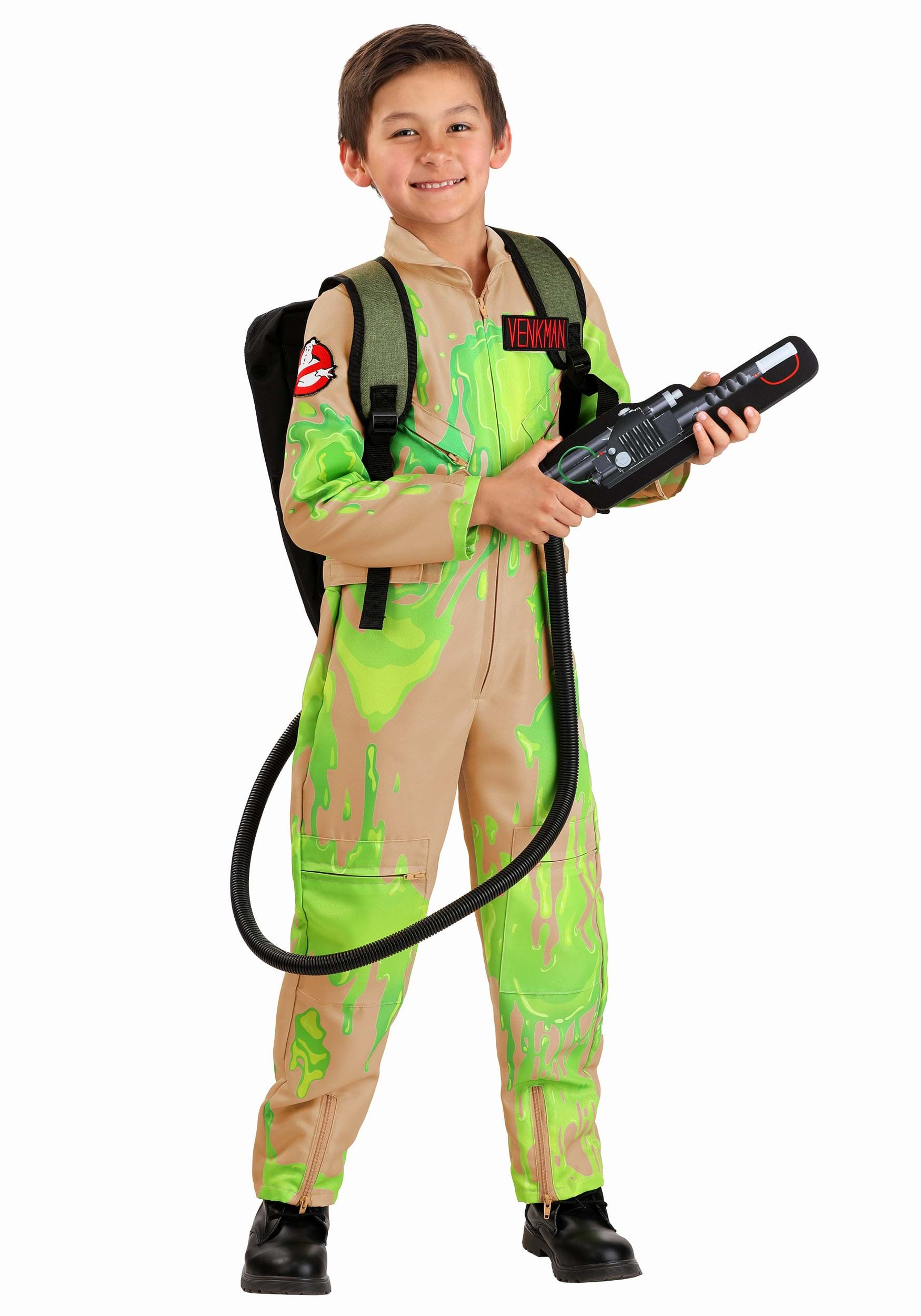 Image of Child Slime-Covered Ghostbusters Costume | Ghostbusters Costumes ID FUN94242CH-L