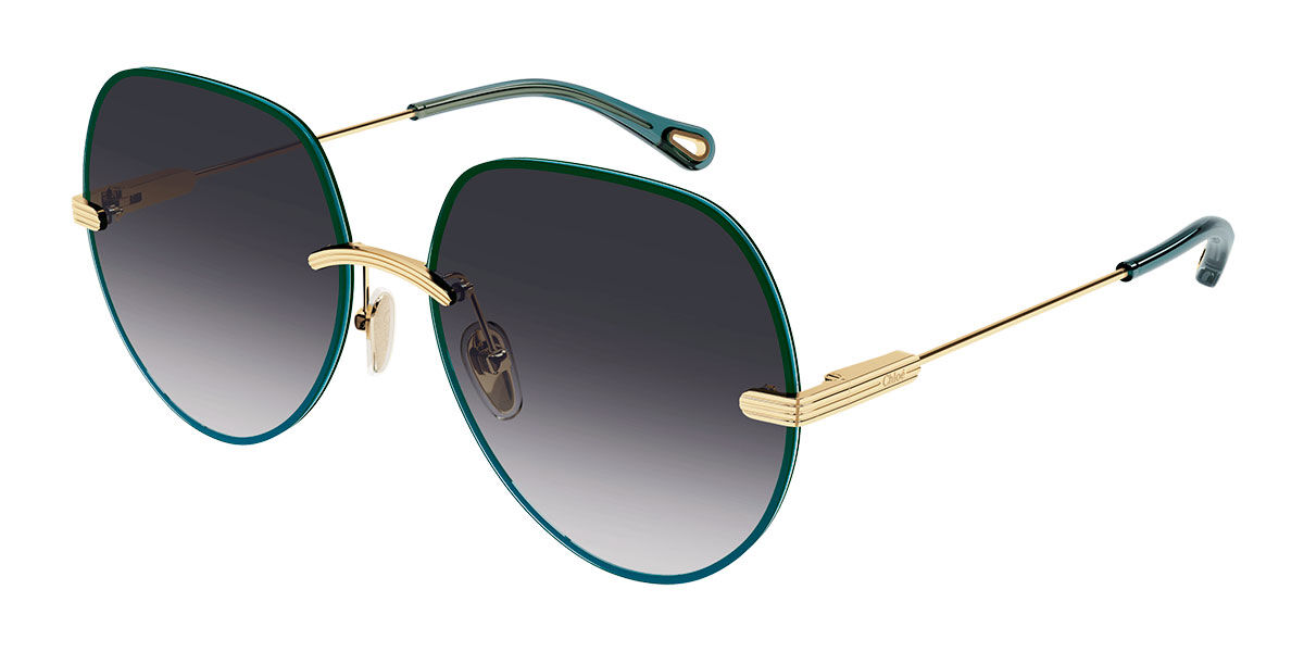 Image of Chloé CH0135S 001 Óculos de Sol Verdes Feminino PRT