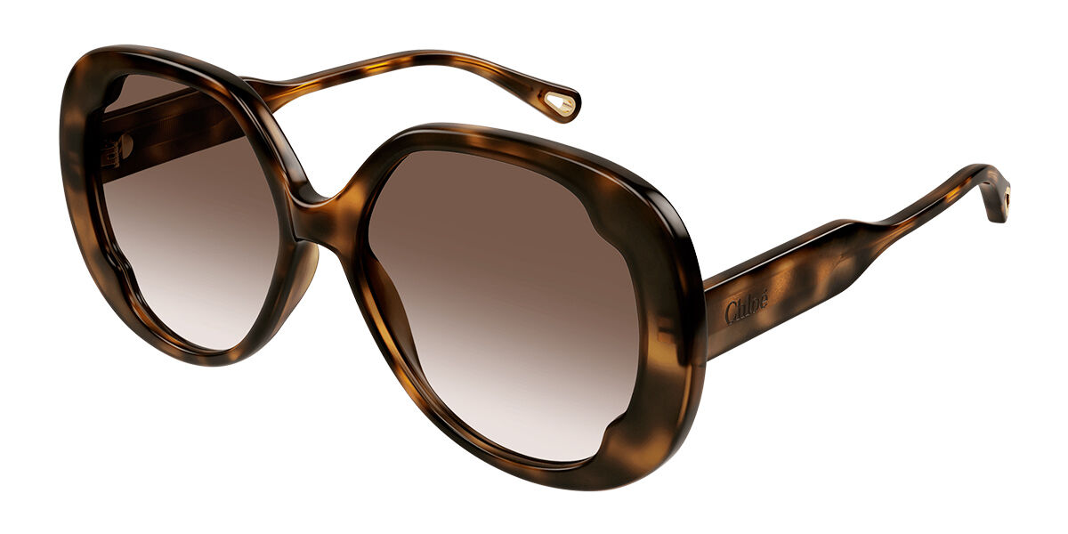 Image of Chloé CH0195SK Formato Asiático 002 Óculos de Sol Tortoiseshell Feminino BRLPT