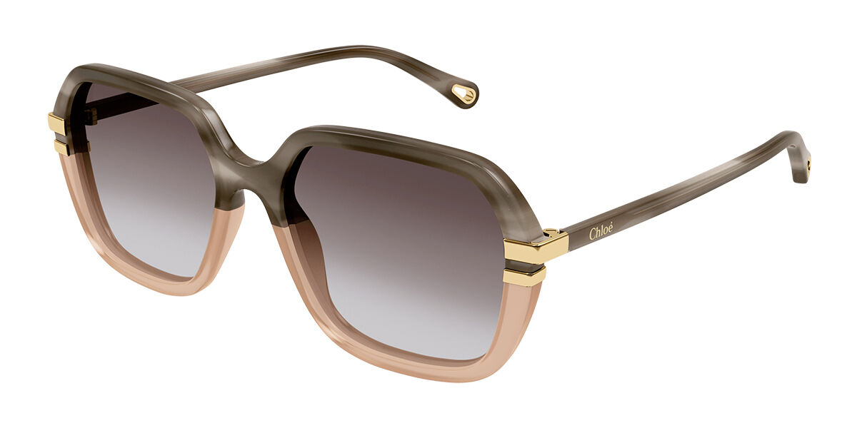 Image of Chloé CH0204S 004 57 Lunettes De Soleil Femme Marrons FR