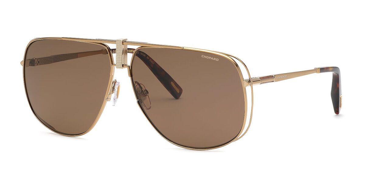 Image of Chopard SCHG91V Polarized 8FFP Óculos de Sol Dourados Masculino PRT