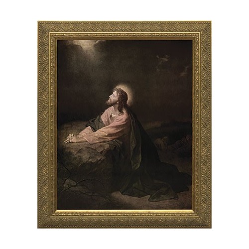 Image of Christ In the Garden of Gethsemane with Gold Frame