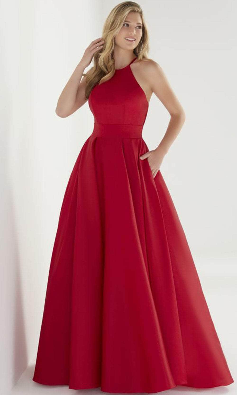 Image of Christina Wu Prom Exclusive - 46258 Halter Pleated A-Line Gown