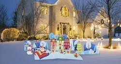 Image of Christmas Village Outdoor Yard Signs