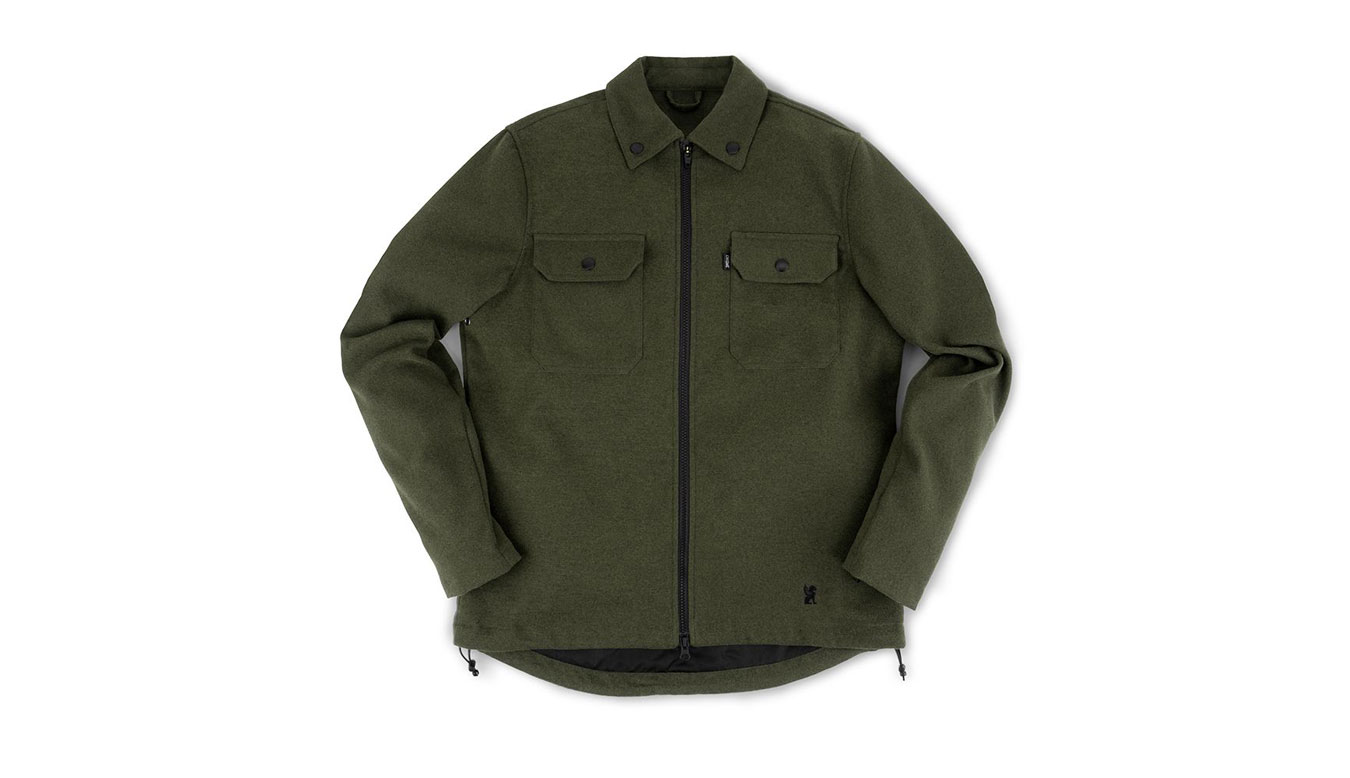 Image of Chrome Industries Ike Windshirt Military Green FR