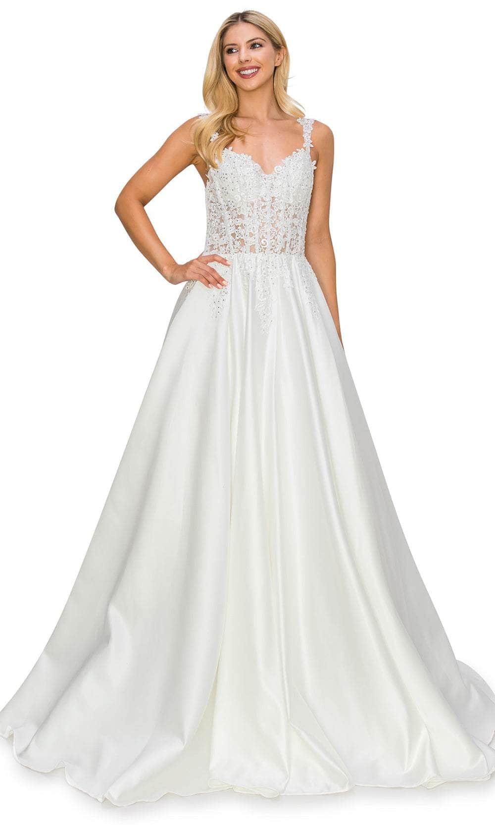 Image of Cinderella Couture 8041J - Sleeveless Corset Embroidered Bridal Dress