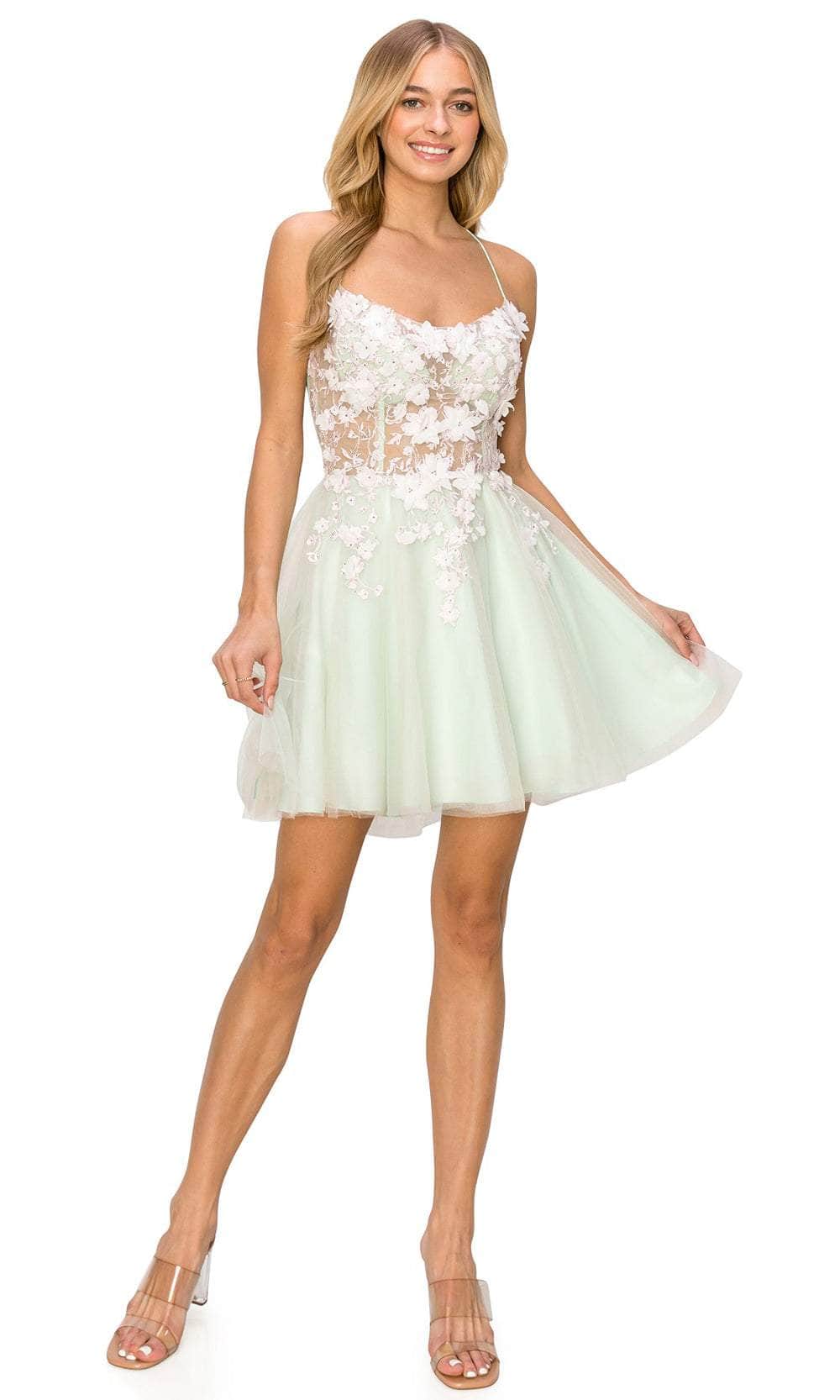 Image of Cinderella Couture 8053J - Sleeveless Embellished Cocktail Dress