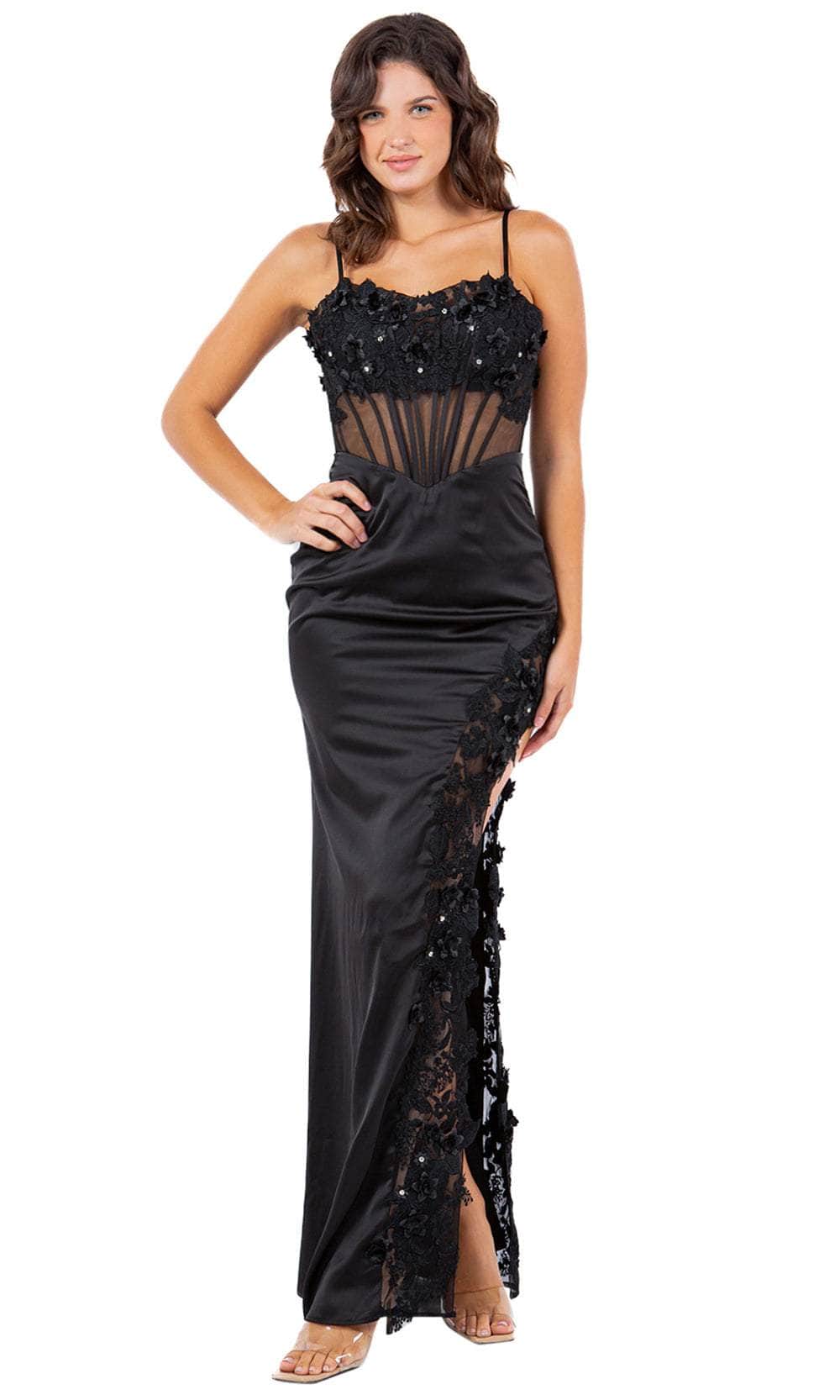 Image of Cinderella Couture 8085J - Embroidered Sleeveless Prom Dress