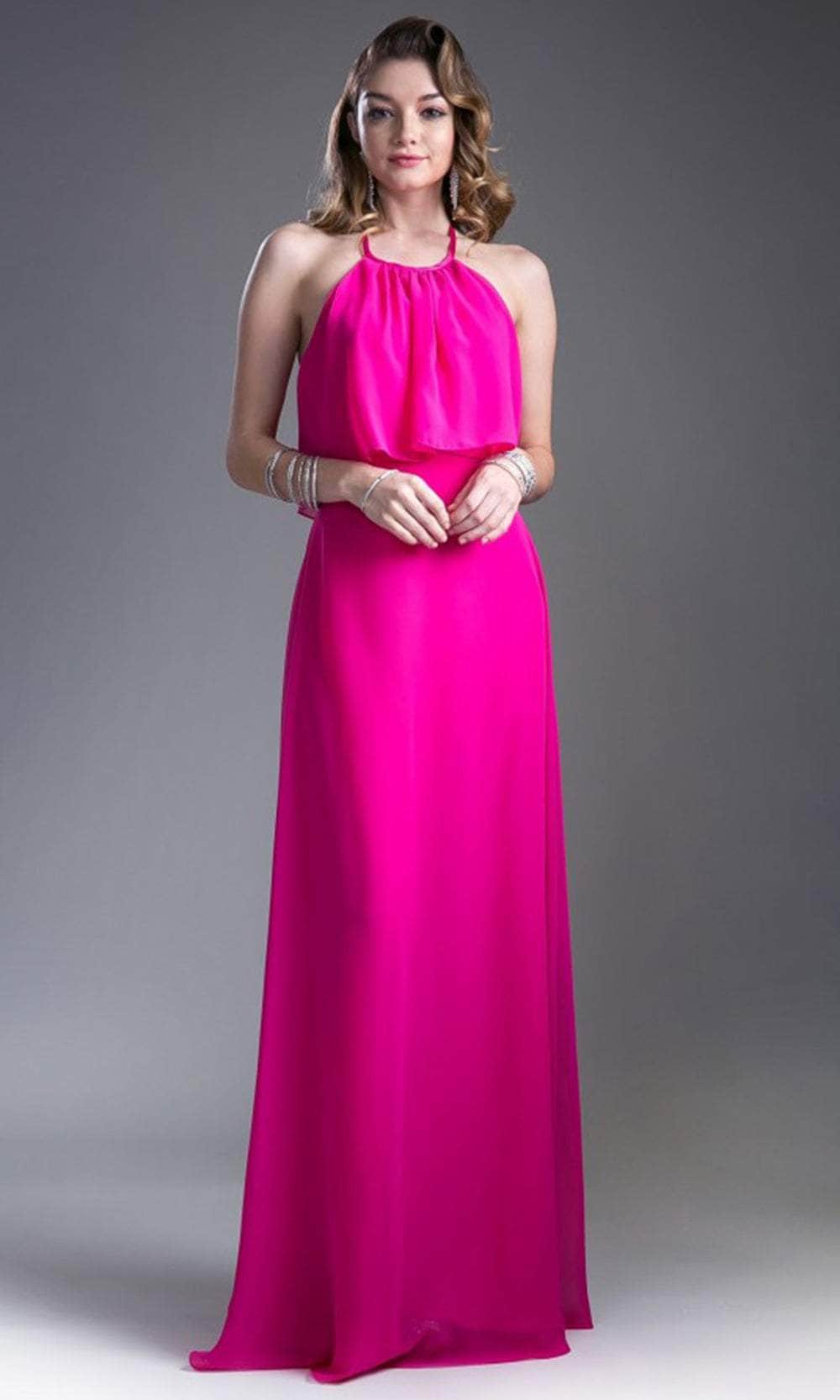 Image of Cinderella Divine 13031 - Halter Thin Strap A-line Dress